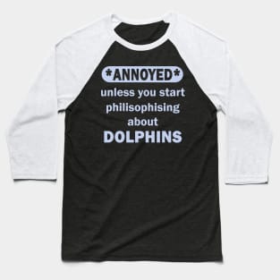 Dolphins Humpback Whale Diving Girls Earth Killer Whale Baseball T-Shirt